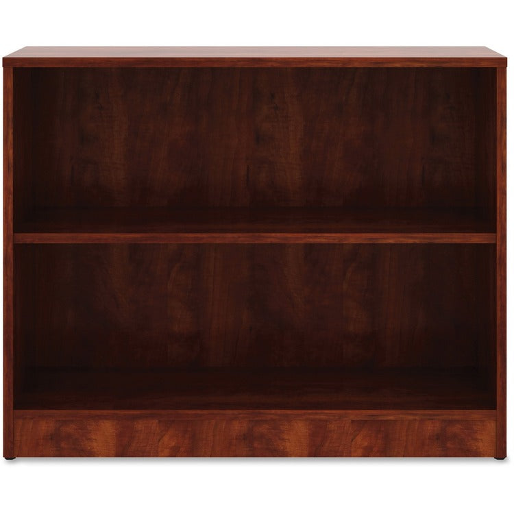 Lorell 2-Shelf Bookcase, 36" x 12' x 29-1/2", Cherry (LLR99779)