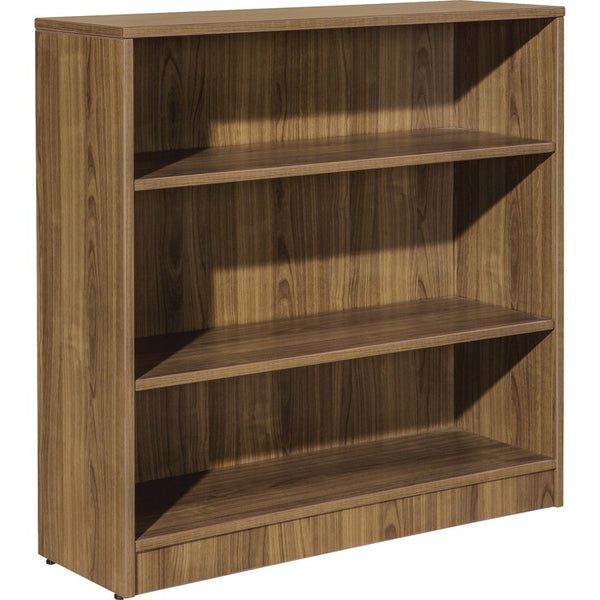 Lorell 3-Shelf Bookcase, 36" x 12' x 36", Walnut (LLR99783)