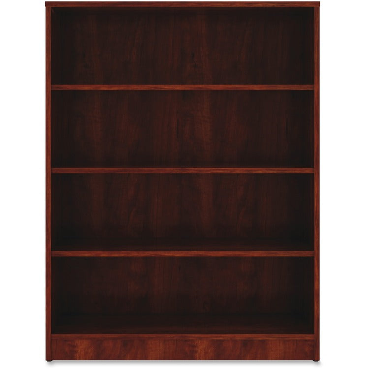 Lorell 4-Shelf Bookcase, 36" x 12" x 48", Cherry (LLR99785)