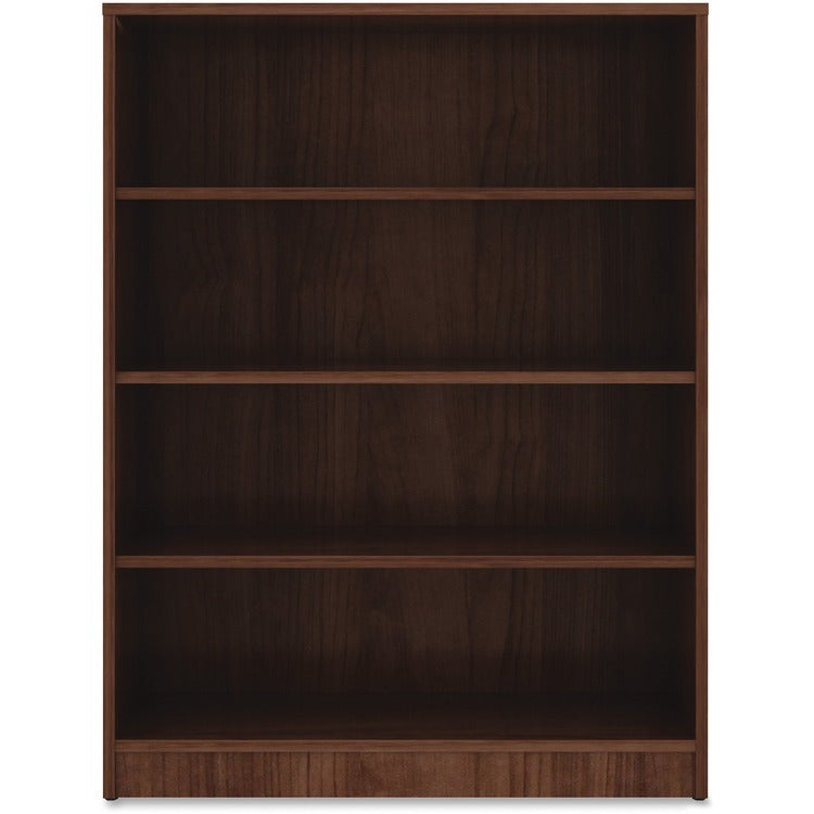 Lorell 4-Shelf Bookcase, 36" x 12" x 48", Walnut (LLR99786)