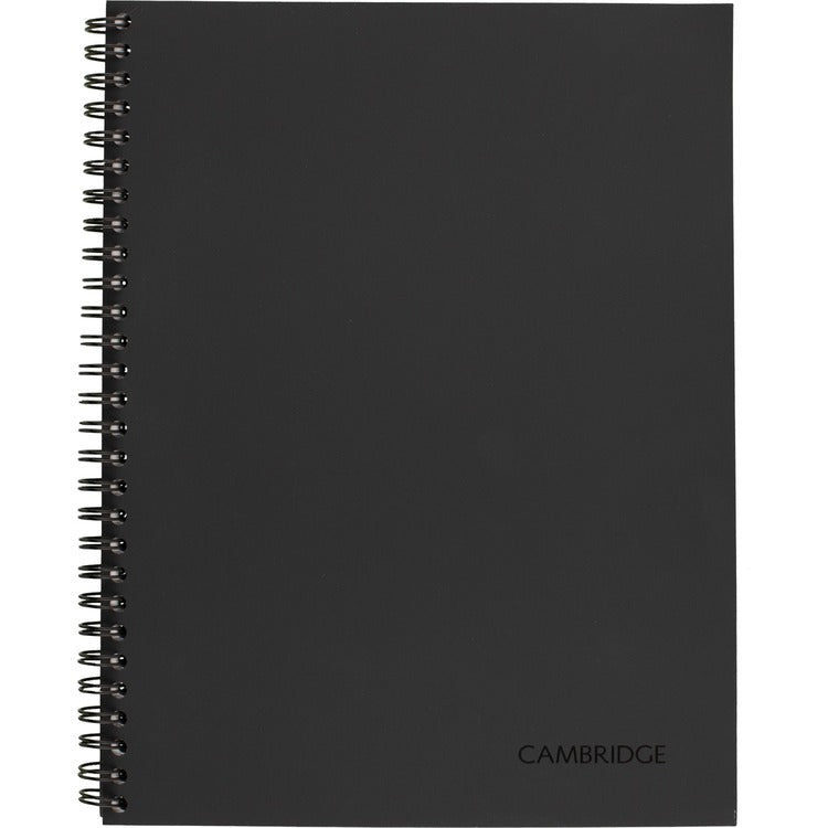 Mead Limited Meeting Notebook, 9-1/2" x 7-1/4", Ruled, 80 Pages, Black (MEA06982) Each