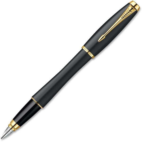 Parker Urban Fountain Pen, Fine Pt, Black Barrel/Ink (PAR1931593)