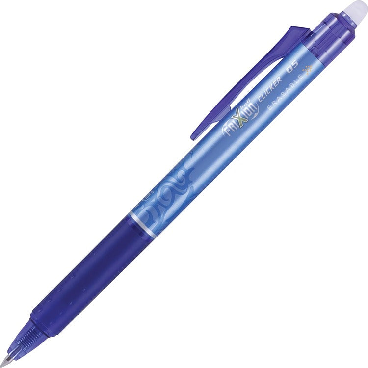 Pilot FriXion Clicker Erasable Retractable Gel Pen, 0.5mm, Blue Ink/Barrel, Dozen (PIL32521)