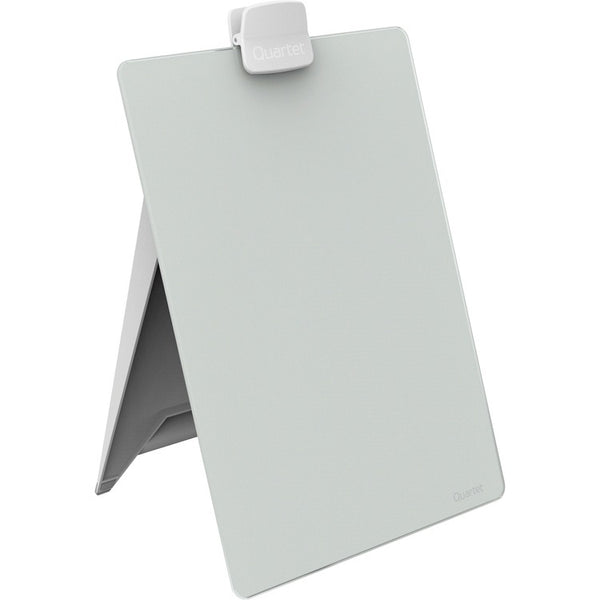 Quartet Glass Dry Erase Desktop Easel, 11 x 9, White (QRTGDE119)