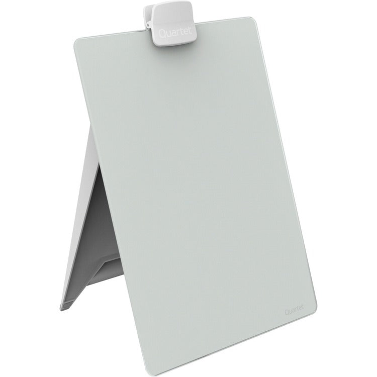 Quartet Glass Dry Erase Desktop Easel, 11 x 9, White (QRTGDE119) Each