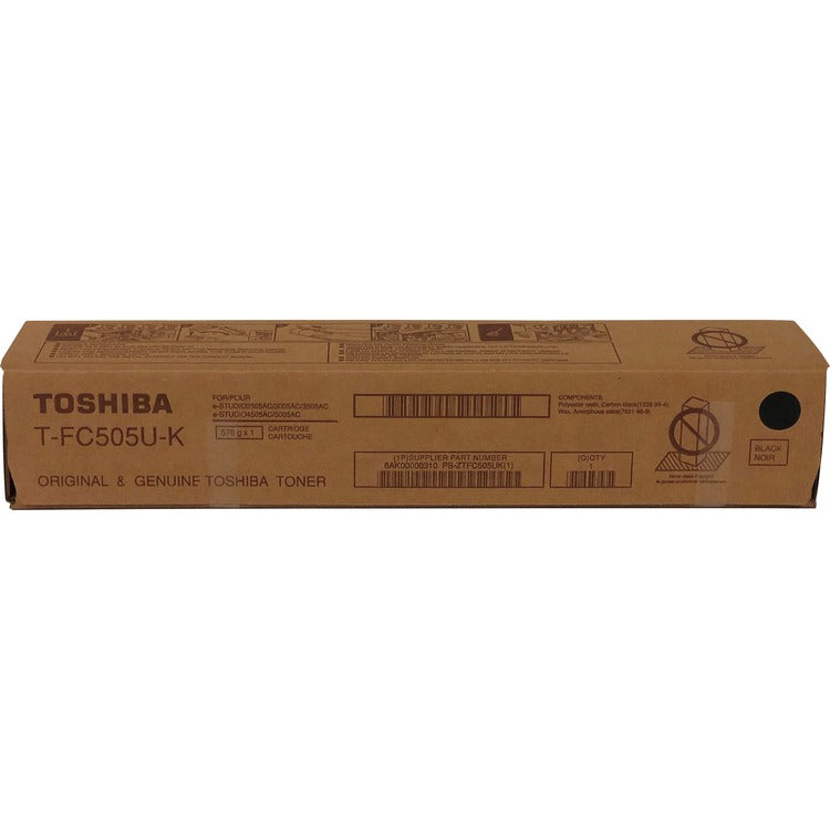 Toshiba Original Toner Cartridge, Black, Laser, 38400 Pages (TOSTFC505UK) Each