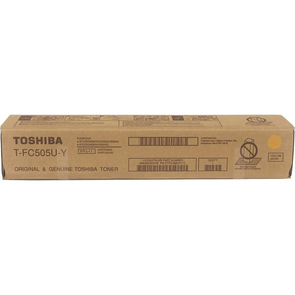 Toshiba Original Toner Cartridge, Yellow, Laser, High Yield, 33600 Pages (TOSTFC505UY) Each