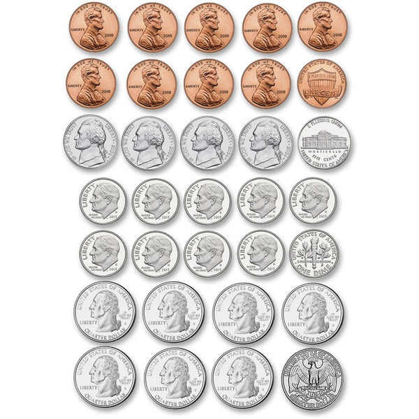 Ashley US Coins Diecut Magnets, Multi (ASH10067) 1 Set