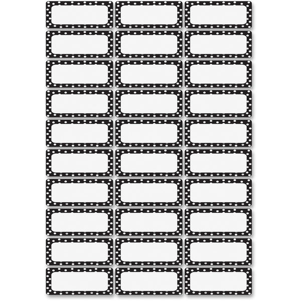 Ashley Dots Namplate Magnets, Black/White (ASH10080) Each
