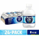 Pure Life Purified Bottled Water, Ready-to-Drink, 8 fl oz (237 mL), 24/Carton, 120/Pallet (NLE194627PL) 1 Pallet
