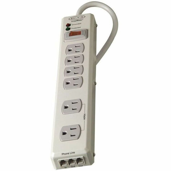 Belkin F9H62006-MTL Surge Protector, 6 Outlets, 1045 Joules, 6' Cord (BLKF9H62006MTL)