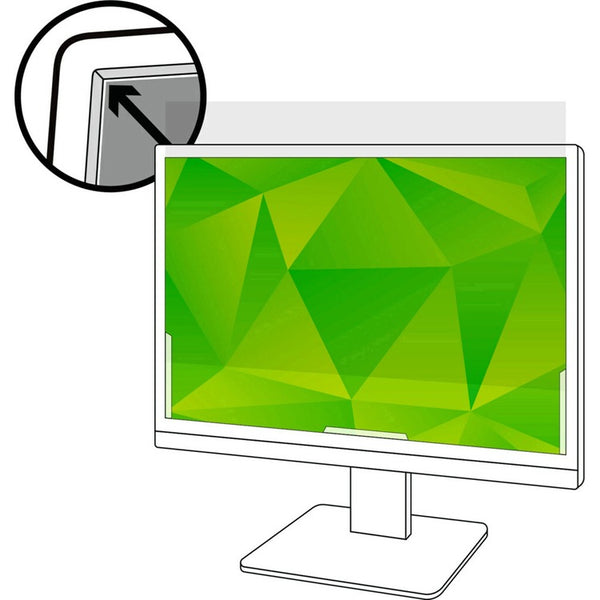 3M Anti-Glare Flatscreen Frameless Monitor Filters for 19.5" Widescreen LCD Monitor (MMMAG195W9B) Each