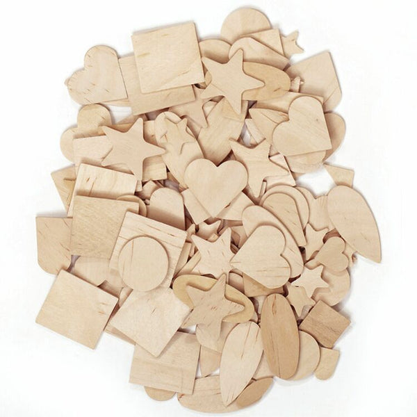 Creativity Street Wooden Shapes Assortment, 10/ST, Natural (PACAC370001) 1 Set