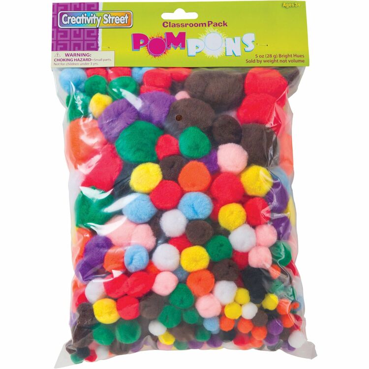 Creativity Street Pompons Assortment Pack (PACAC815001) Pack of 300