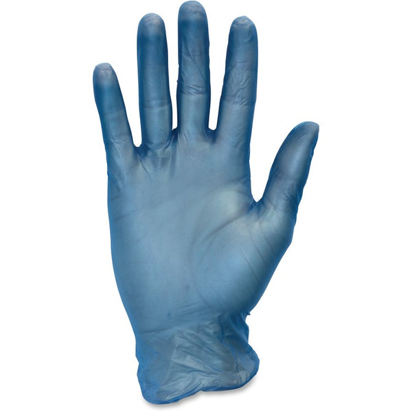 Safety Zone Vinyl Gloves, Powder Free, 3 Mil, Large, 10BX/CT, Blue (SZNGVP9LG1BLCT) Case of 1000
