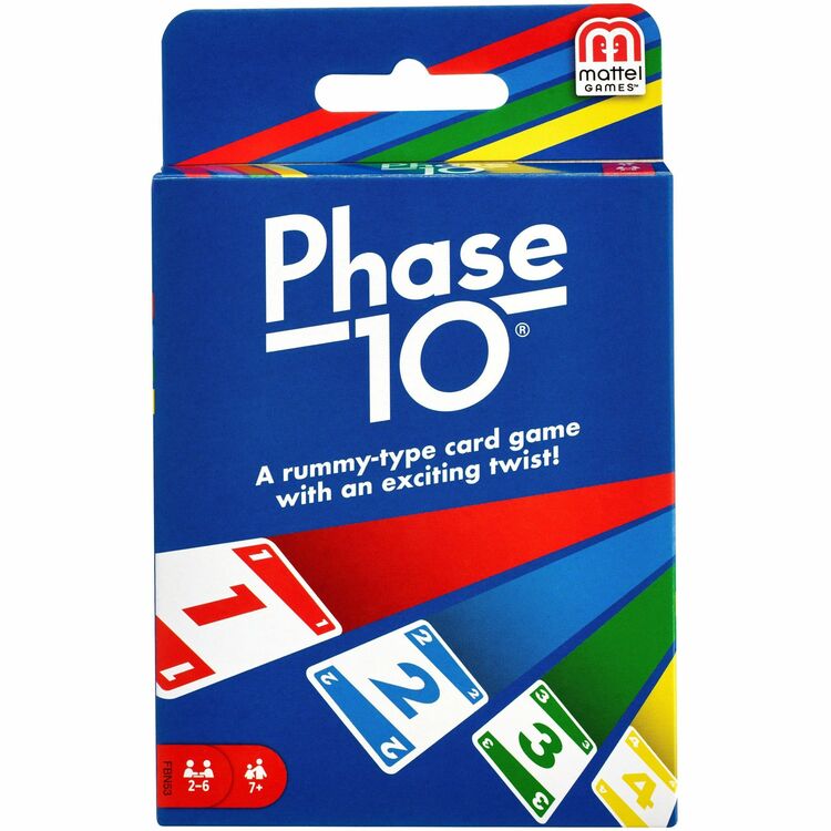 Mattel Phase 10 Card Game, Ages 7 And Up (MTTW4729) Each