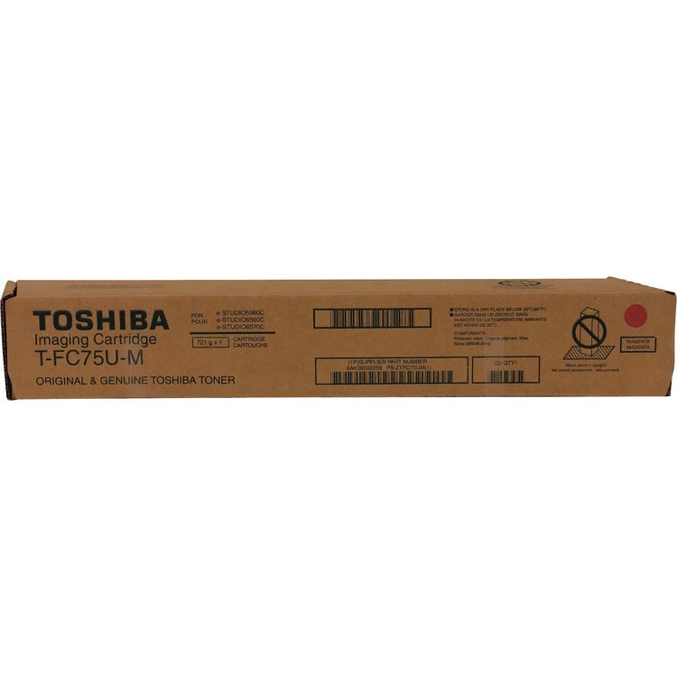 Toshiba Original Toner Cartridge, Magenta, Laser, Standard Yield, 29500 Pages (TOSTFC75UM) Each