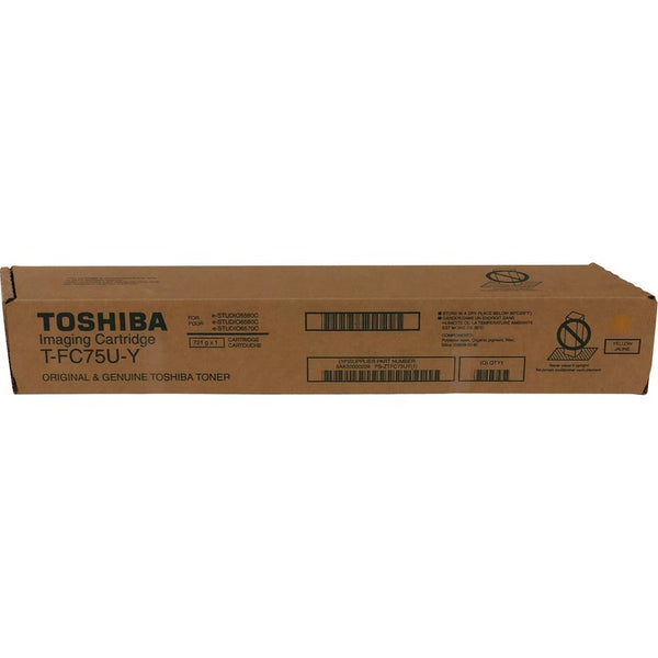 Toshiba Original Toner Cartridge, Yellow, Laser, Standard Yield, 29500 Pages (TOSTFC75UY) Each