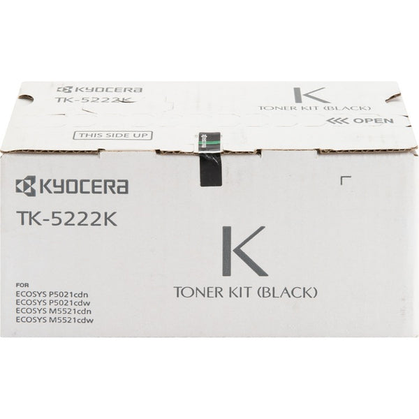 Kyocera Toner Cartridge, f/ 5021/5521, 1200 Page Yield, Black (KYOTK5222K) Each