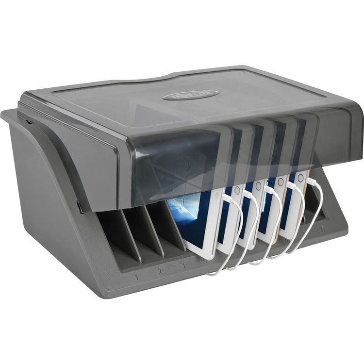 Tripp Lite by Eaton AC Charging Station, 10-Device, 16-1/2"Wx13-1/2"Dx8-9/10"H, Black (TRPCSD1006AC) Each