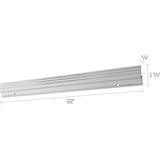 Deflecto Mounting Bar for Storage Box, Organizer Canister, Aluminum, 40 lb Load Capacity (DEF22773CR) Each
