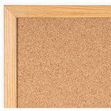 Bi-office Oak Frame Cork Bulletin Board, 36" Board Height x 48" Board Width (BVCSF152001239) Each