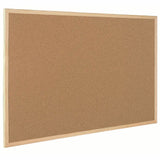 Bi-office Oak Frame Cork Bulletin Board, 36" Board Height x 48" Board Width (BVCSF152001239) Each
