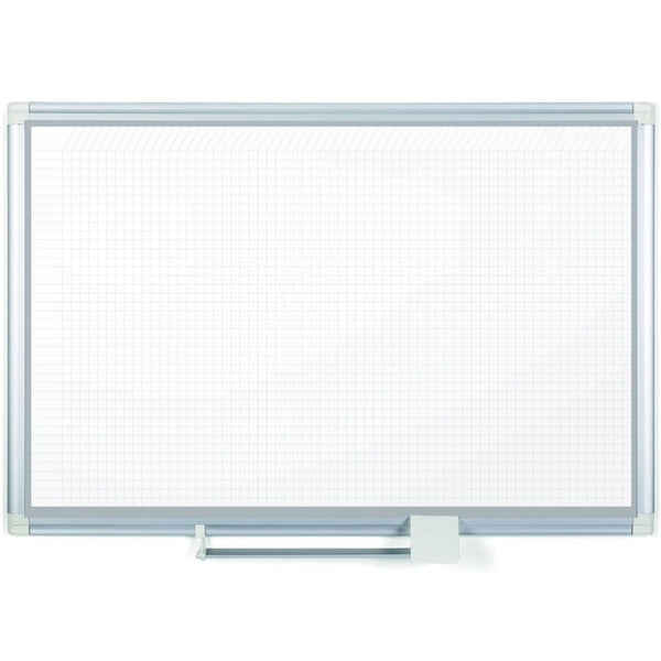 MasterVision All Purpose Magnetic Planning Board, 1 sq/in Grid, 72 x 48, Aluminum Frame (BVCGA27109830A) Each