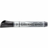 Quartet Premium Glass Board Dry Erase Marker, Broad Bullet Tip, Black, Dozen (QRT79553) Box of 12
