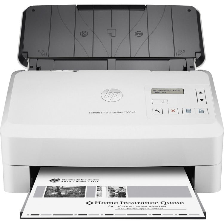 HP ScanJet Enterprise Flow 7000 s3 Sheet-Feed Scanner, 600x600 dpi, 80-Sheet ADF (HEWL2757A) Each