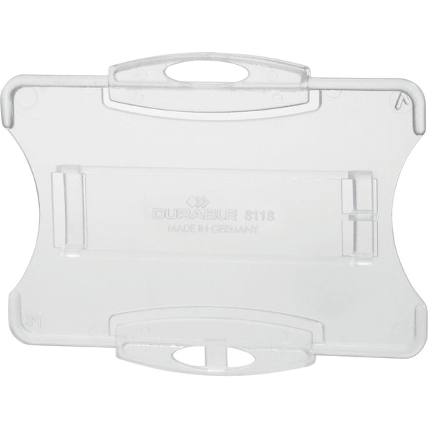 DURABLE Replacement ID Card/Badge Holder, 10/BX, Clear (DBL891819) Box of 10