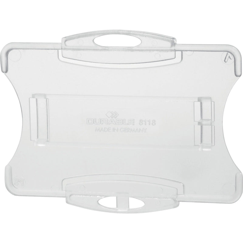 DURABLE Replacement ID Card/Badge Holder, 10/BX, Clear (DBL891819) Box of 10