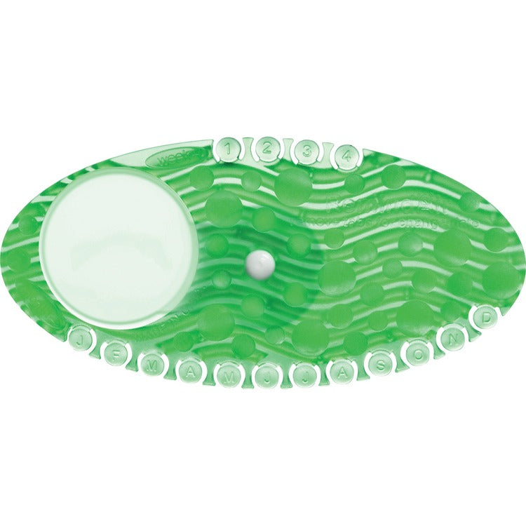 Fresh Products Curve Air Freshener, Cucumber Melon, Green, 10/Box (FRSRC30CME) Box of 10