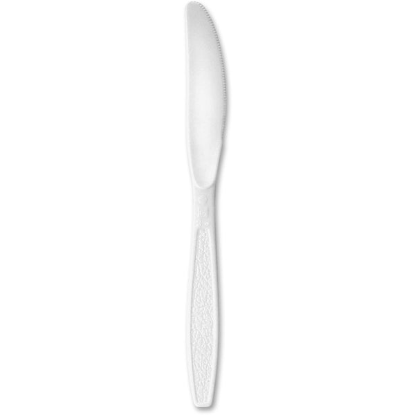 Solo Plastic Knife, Heavyweight, 10BX/CT, White (SCCGBX6KW0007)