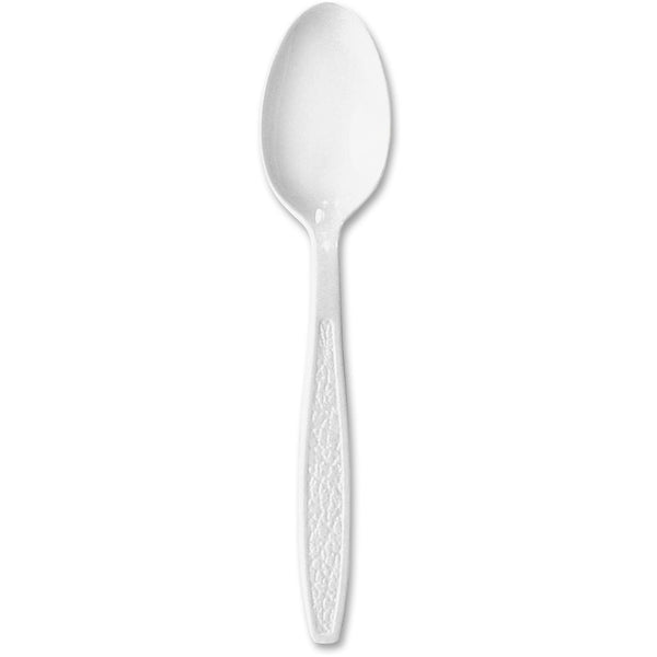 Solo Plastic Teaspoon, Heavyweight, 10BX/CT, White (SCCGBX7TW0007)