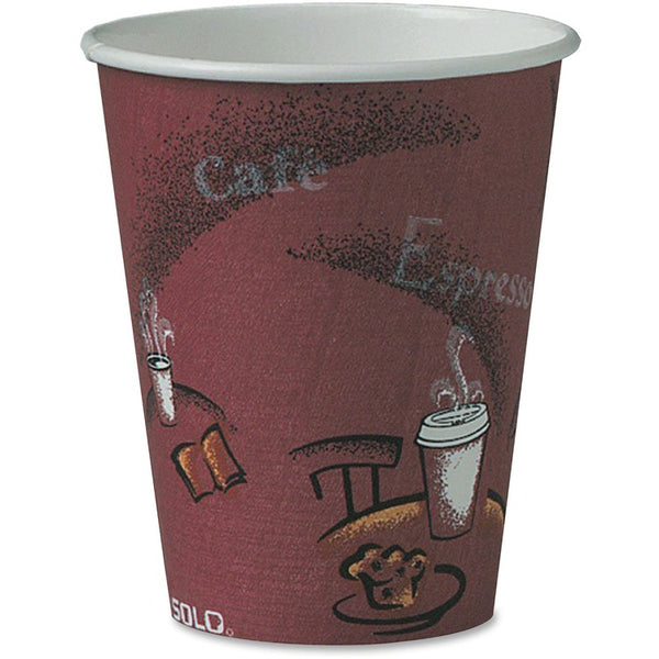 Solo 378MD Meridian&trade; Design Hot Drink Cups, 8 Ounce , 50 Cups per Bag (SCC378SI0041) Bag of 50