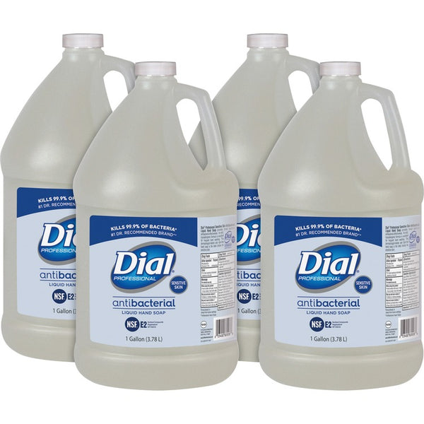 Dial Dial Sensitive Skin Liquid Soap Refill, 1 Gallon, 4/CT (DIA82838CT)