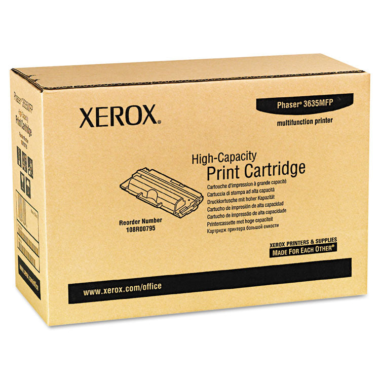 Xerox® 108R00795 High-Yield Toner, 10,000 Page-Yield, Black (XER108R00795)