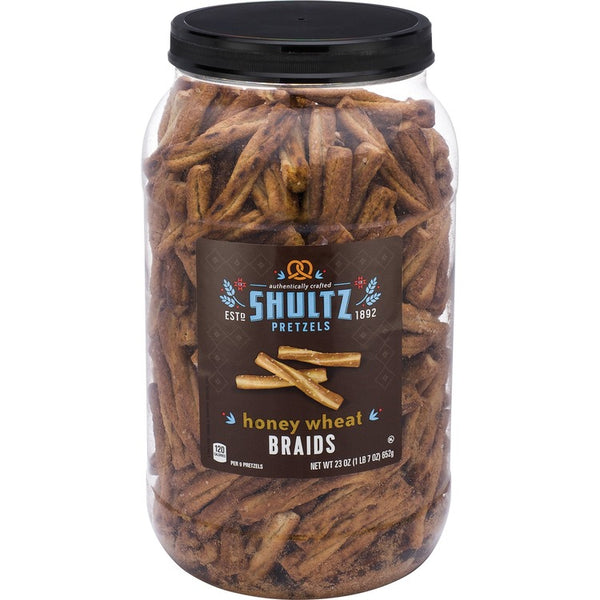 Office Snax Pretzels, Honey Wheat, Tub, 1.44 oz (OFX6270) Each