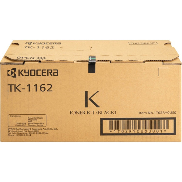 Kyocera Toner Cartridge, f/ Ecosys P2040dw, 7200 Page Yield, Black (KYOTK1162) Each