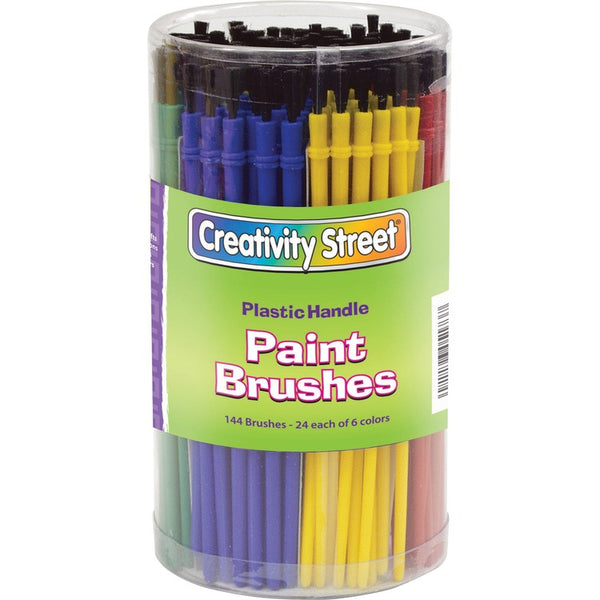 Creativity Street Classroom Brush Canister, Assorted (CKC5173) Pack of 144