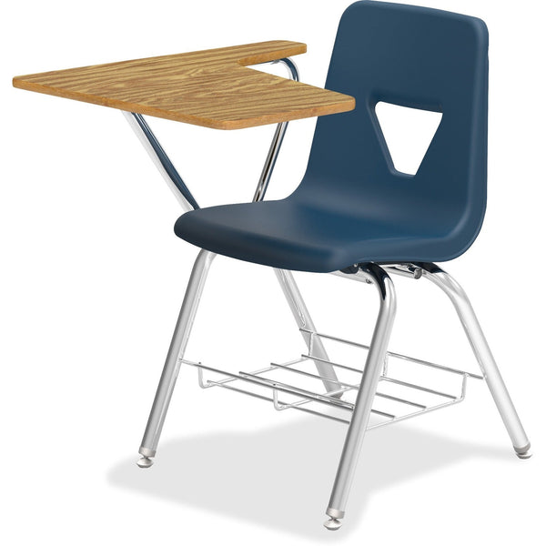 Lorell Tablet Arm Student Desk, 20" x 29-1/2" x 30", 2/CT, Navy (LLR99915)