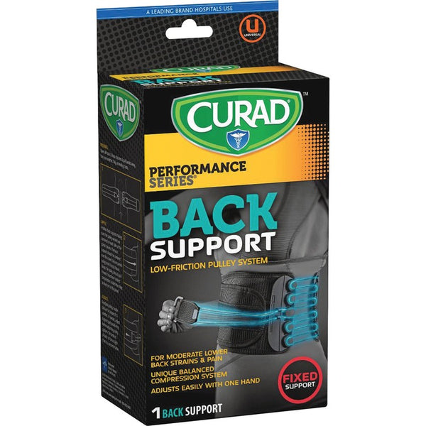 Curad Lower Back Support, Curad, Lightweight, Black (MIICUR22700D) Each