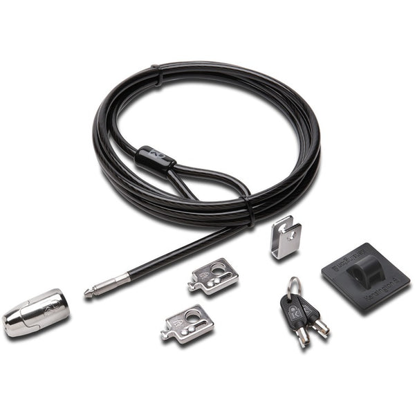 Kensington Desktop and Peripherals Locking Kit 2.0, 8ft Carbon Steel Cable (KMW64424)