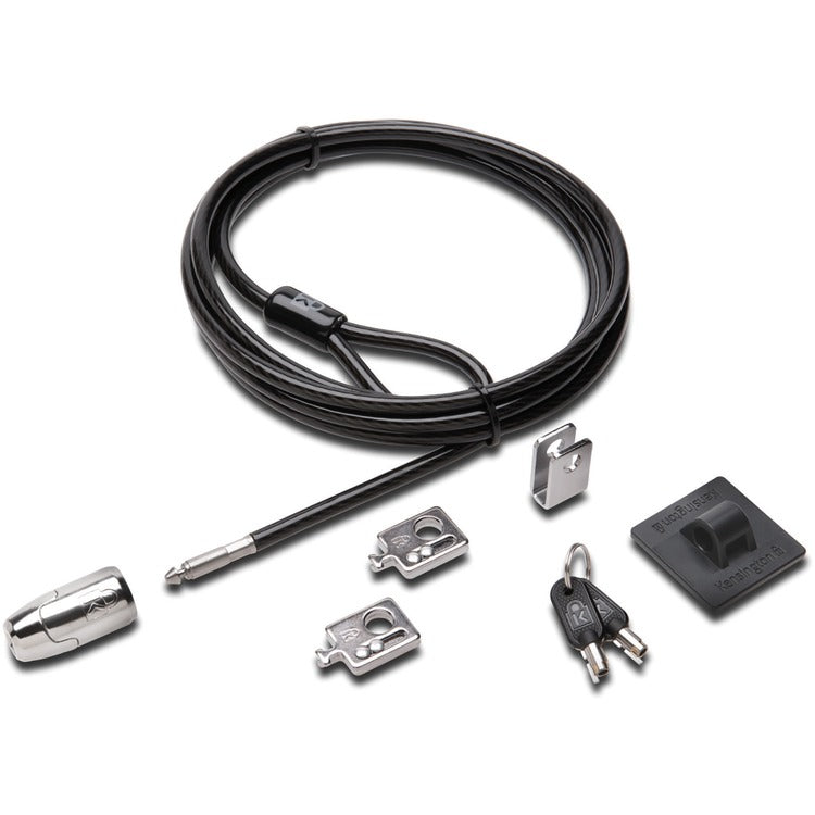Kensington Desktop and Peripherals Locking Kit 2.0, 8ft Carbon Steel Cable (KMW64424) Each