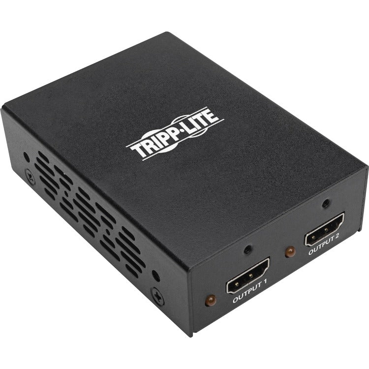 Tripp Lite by Eaton HDMI Splitter, 2-Port, Ultra-HD, Black (TRPB118002UHD2) Each