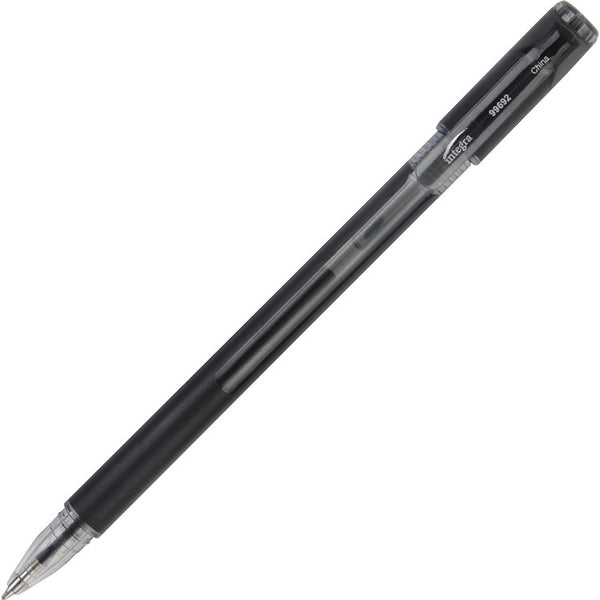 Integra Gel Pen, Stick, Quick-Dry, 67/100"W x 5-3/5"L x 47/100"H, Black (ITA99692)