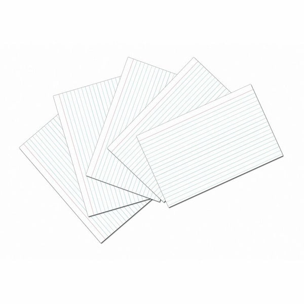 Pacon Index Cards, Ruled, 5" x 8", 100/PK, White (PAC5137) Pack of 100