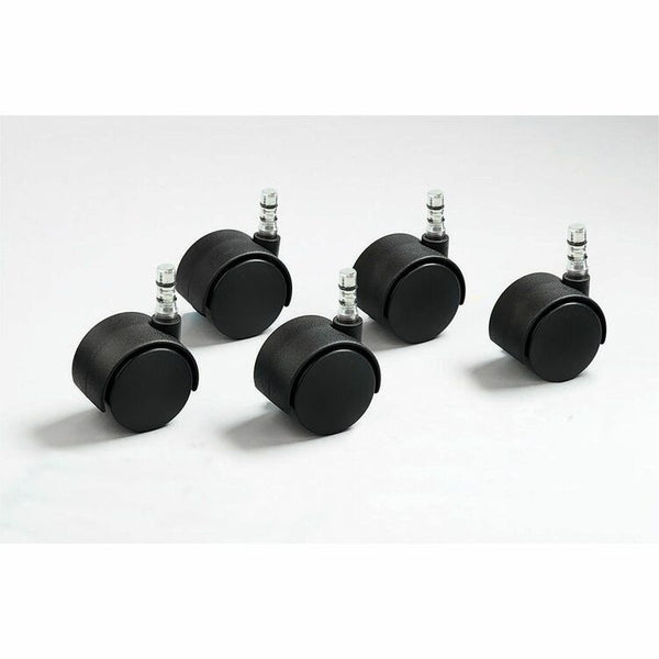 Master Caster Noiseless Duet Casters, 100 lbs./Caster, Nylon, B Stem, Hard, 5/Set (MAS64330) Set of 5