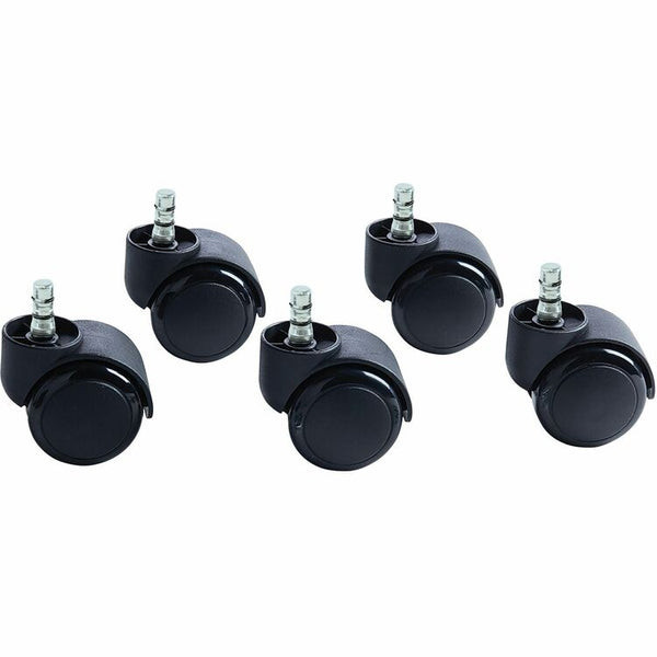 Master Caster Noiseless Futura Casters, 100 lbs./Caster, Polyurethane, B Stem, Soft, 5/Set (MAS94628) Set of 5